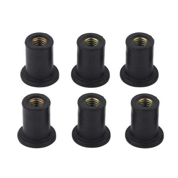 Well Nuts Durable Rubber Windshield Bolts for Motorcycles Kayak Canoe Boats Industrial Scientific Tool 6pcs 